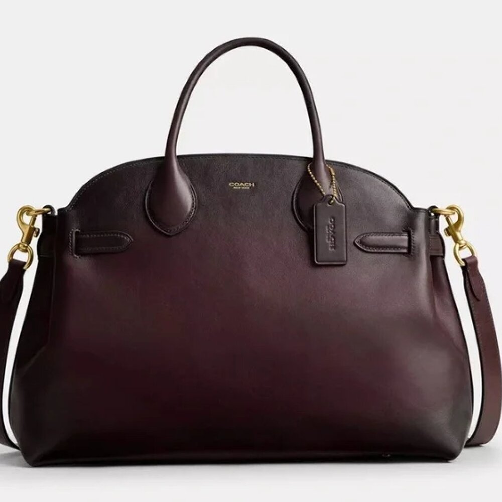 Coach Soft Leather Empire 40 in Merlot
